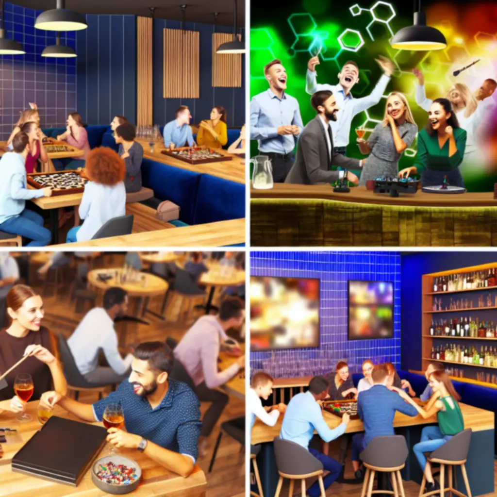 Energetyczna atmosfera wydarzeń w barze-kawiarni gamingowej